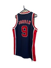 Nike Michael Jordan 1984 Olympics Team USA Blue Jersey Medium