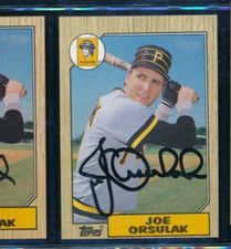 1987 TOPPS #414 Joe Orsulak signed auto autograph black sharpie swsw6