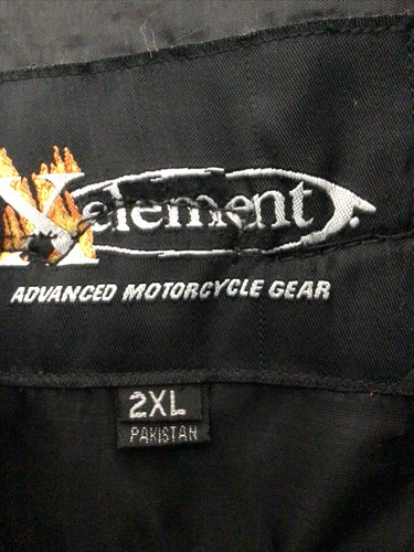 XELEMENT HEAVY LEATHER MOTORCYCLE VEST SIZE 2XL CONCEALED WEAPON POCKETS INSIDE - Picture 10 of 10