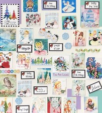 Christmas Junk Journal Kit, Christmas Scrapbook Kit 45 Holiday Craft Supplies