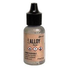 Ranger, Tim Holtz, Alcohol Ink, Alloy Metallic, Rose Ink, .5 fl oz, Rose Gold