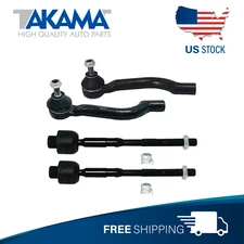 4 Pcs Outer & Inner Tie rod end Front steering kit for 2008-2015 Rogue( RH-LH)