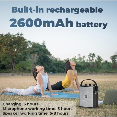 WinBridge 40W S98 Wireless Voice Amplifier Portable Bluetooth 5.3 PA System, NIB - Picture 6 of 11
