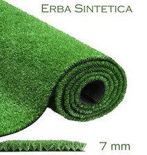 Prato Sintetico Erba Finta Artificiale Tappeto Manto Erboso 7 mm Giardino H 100