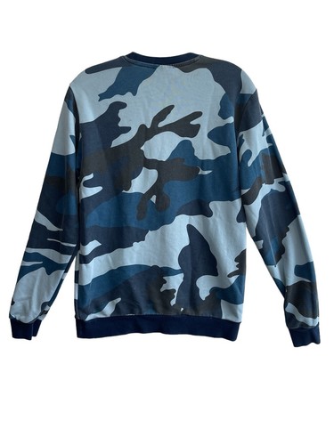 Vintage Sweatshirt Blue Urban Camouflage Adidas Long Sleeve Size XL - Picture 8 of 13