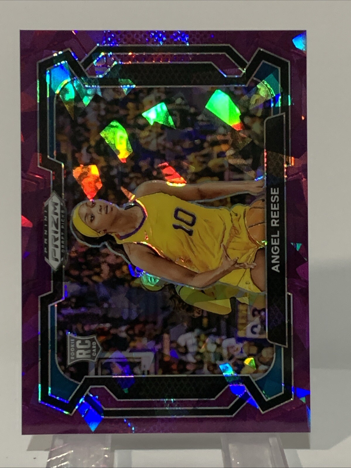 2024 Prizm Draft Picks - PURPLE ICE Variation #38 Angel Reese RC 19/149
