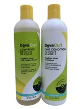 DevaCurl Low Poo Delight Cleanser & One Conditioner Delight Set 12 OZ