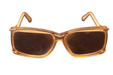 Vintage Lion 1779A 64-14 Eyeglasses Frame Gold/Off-White Oversized 1960s Glasses