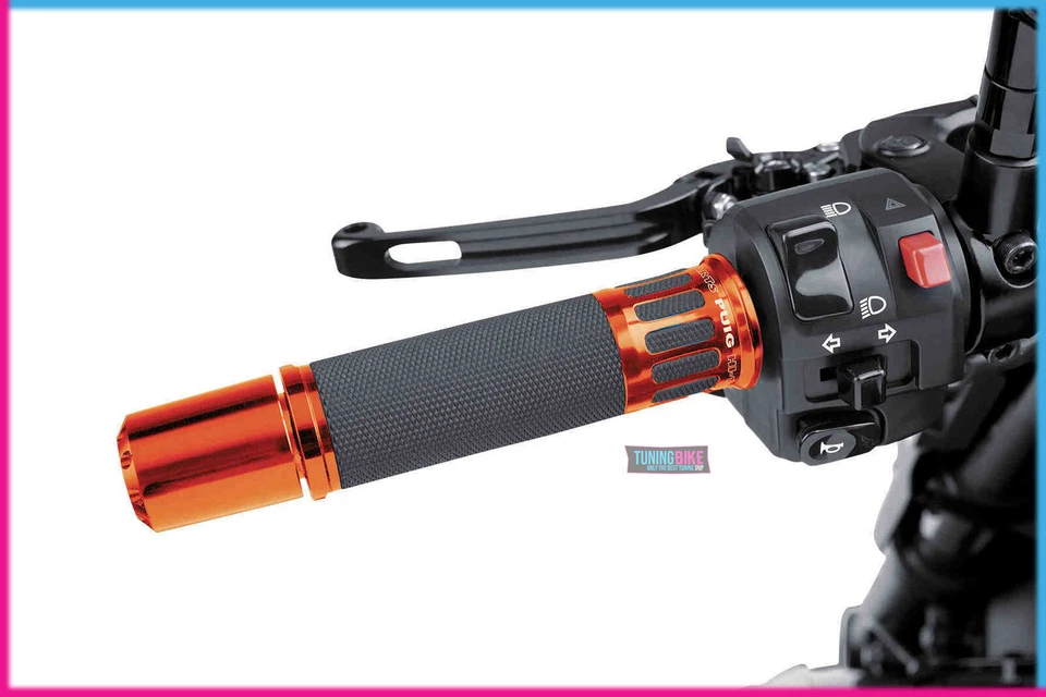 Puig Poignée Modèle Racing Orange - Longueur 119 mm