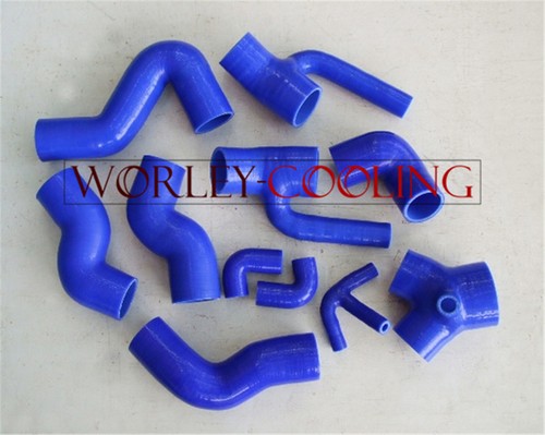 SILICONE BOOST HOSE KIT FOR AUDI S4/A6 B5 2.7L BI-TURBO 1997-2001 1998 99 BLUE - Picture 2 of 6