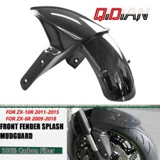 Motorcycle Carbon Fiber Front Fender For Kawasaki ZX10R 2011-2015,ZX6R 2009-2018