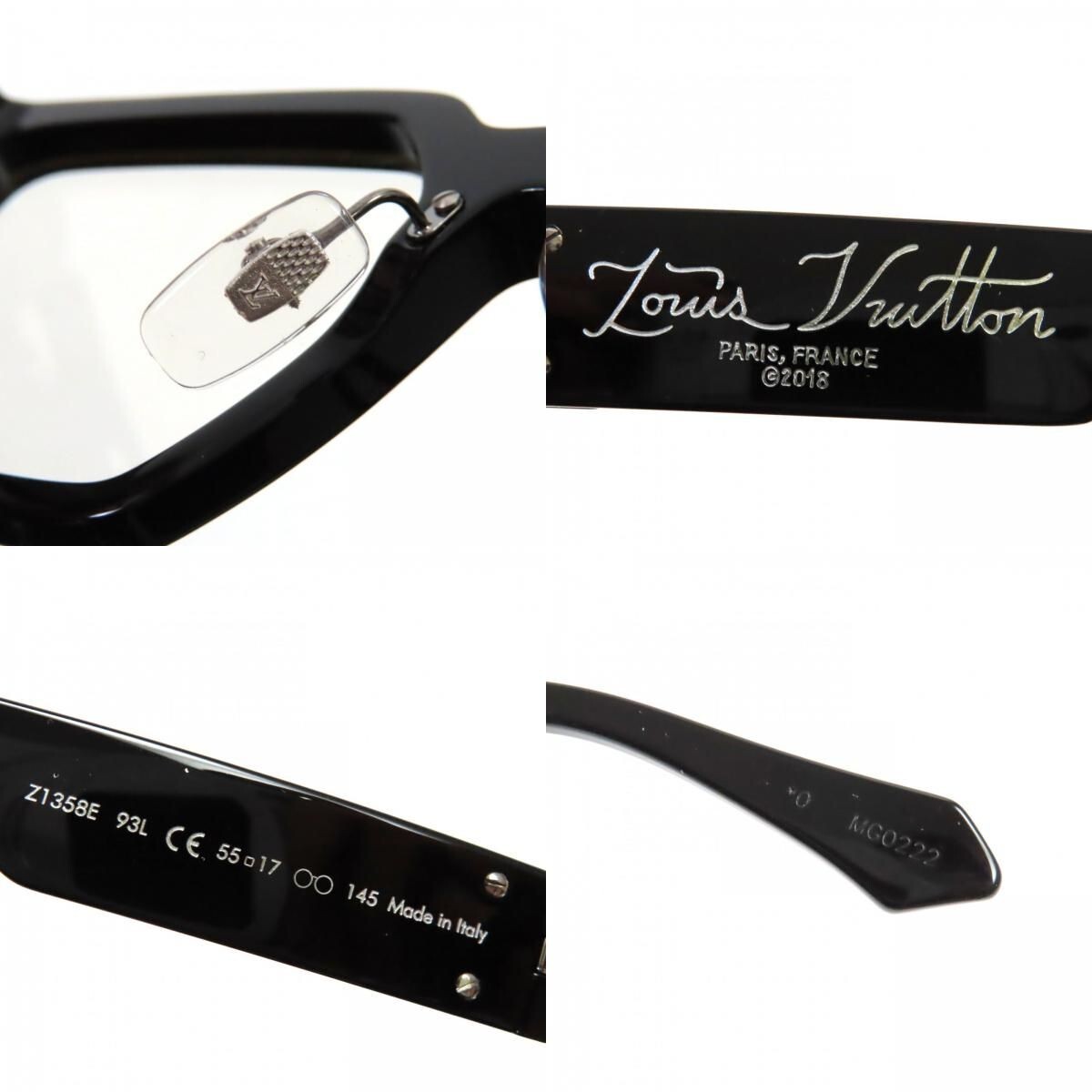 LOUIS VUITTON Z1358E 1.1 Millionaire Black 55□17 145 LOUIS VUITTON Z1358E 1.1 Millionaire Black 55□17 145