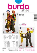 Burda Style Schnittmuster - Kostüm - Clown - Fasching - Nr. 2477
