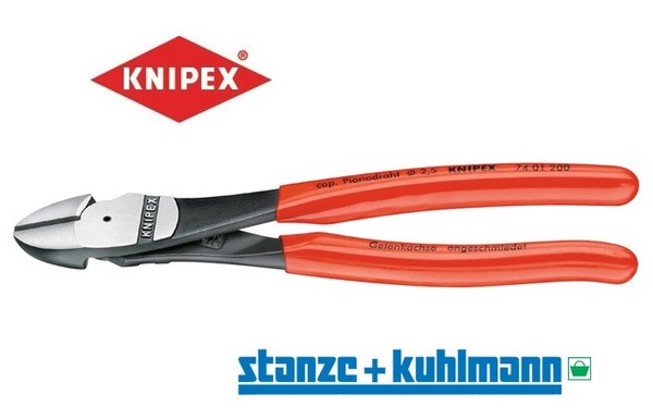 Knipex Kraftseitenschneider 74 01 140 >>öLgehäRtet << 140Mm -PräZisionsschneiden-image