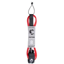 Culture Surfboards RED 8ft Surf Leash