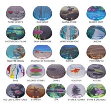 Siège de Toilette MDF motif, Abattant WC abaissement automatique taille ovale EU