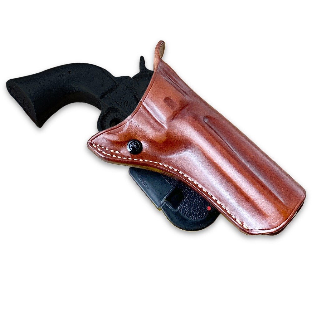 Leather Revolver Paddle Holster Fits Colt SAA Single Action 40/ 41