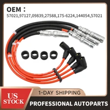 New Set of 4 Spark Plug Wires for Beetle Jetta Golf GTI City 2007-2010 06A998031