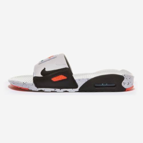 NIKE エコシルトフレムサンクラス IF0986X 015 Nike Air Max 90 Slides Sandals Men Size 6 White Turf Orange
