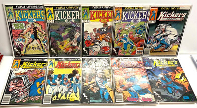 Kickers Inc. #1, 3 - 5, 7 - 12 New Universe 1986 Marvel Comics Lot of 10 Books