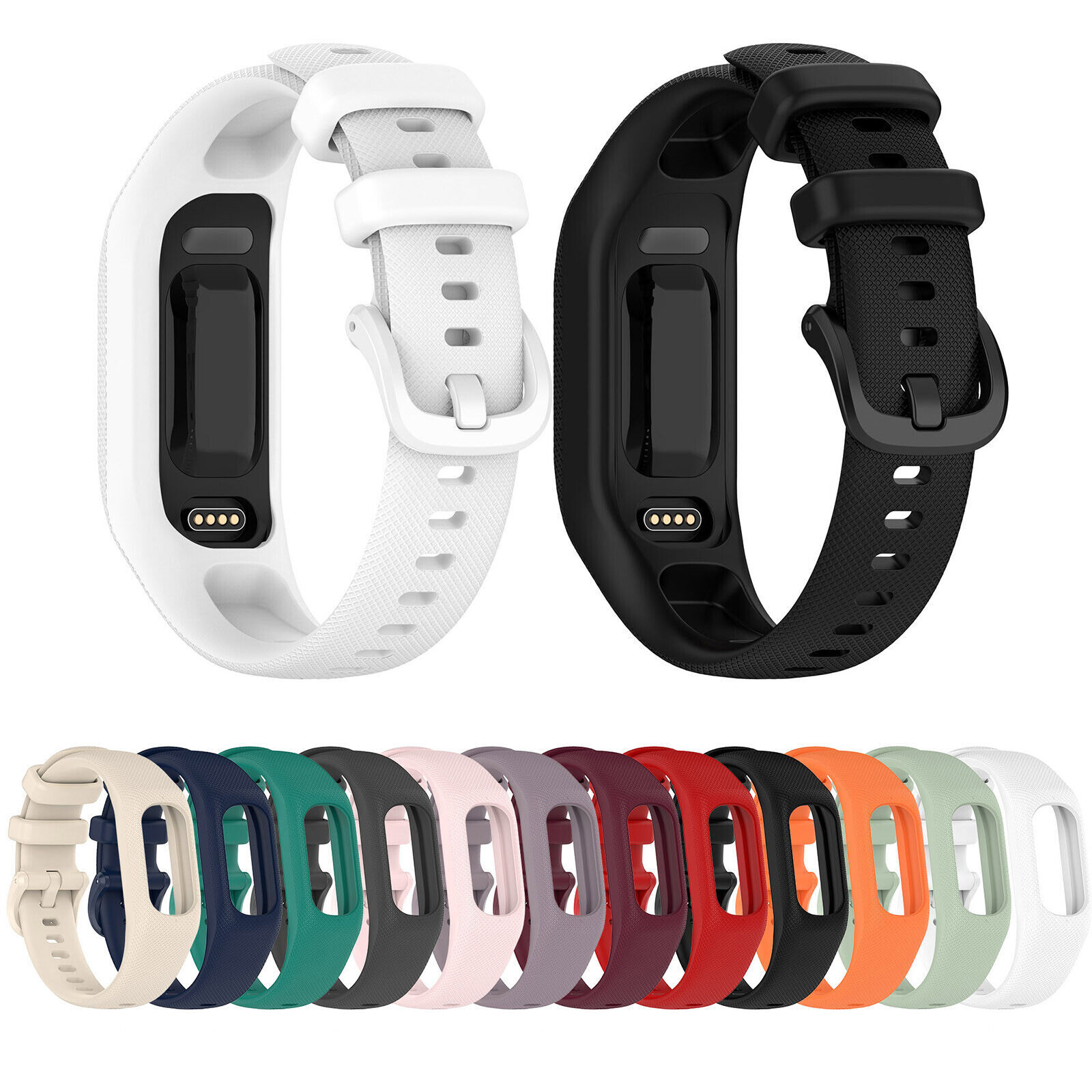 Cinturino in silicone S/L per Garmin Vivosmart 5