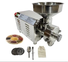 2200W Electric Soybean Grinder 110V Commercial Grinding Machine 30-50KG/H