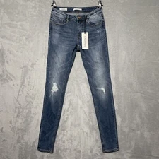 Vigoss The Jagger Skinny Jeans Women’s 26x30 Stretch Dark Wash Distressed Denim