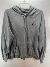 FILA Sport Sweater Adult Gray Sz L Pullover Hooded Sweatshirt Hoodie