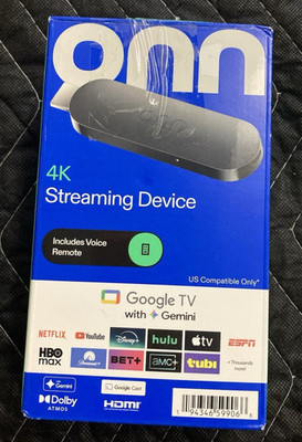 ONN 4K Streaming Device, Google TV with Gemini Include Voice Remote