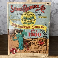 Vintage 1970 Sears Roebuck and Co. Catalog #110 Fall 1900--paperback