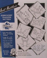 Aunt Martha's 3528 Anthropomorphic KITCHEN DISHES Embroidery Transfer Pattern