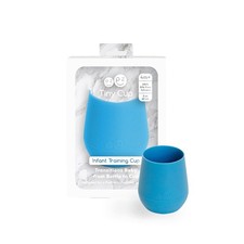 Tiny Cup Blue - 4 months - 100 Silicone Training Cup for Infants - Design...