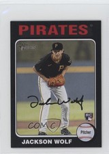 2024 Topps Heritage Mini Rookies Black Border 15/50 Jackson Wolf #216 17dp