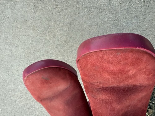 Camper Red And Pink Leather Heeled Boots Size 39 US 8.5 - Picture 10 of 13
