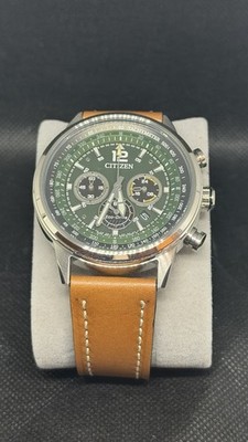 Citizen Eco-Drive Avion CA4477-08X 44mm Stainless Steel Case Leather Strap