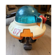 Playmates 1984 Space Station Lander Vehicle White Orange Blue Dome