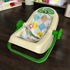 VTG Cabbage Patch Kids Baby Carrier Doll Toy Car Seat Play 1983 Coleco COMPLETE