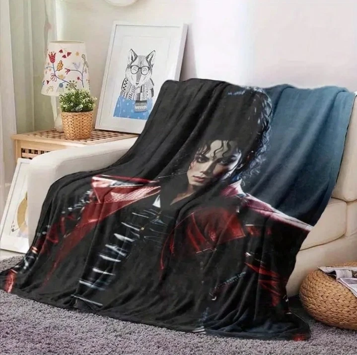 Michael Jackson Iconic Retro Print Fleece Blanket