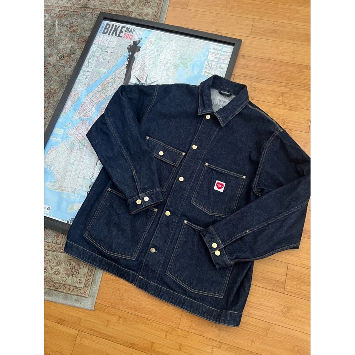 ジャケット・アウター Carhartt WIP Nash L/S Shirt D. Carhartt WIP Nash Denim Jacket XL | eBay