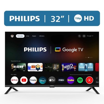 NEW Philips 32PFL6446/F7 32'' HD Google Smart LED TV 720P