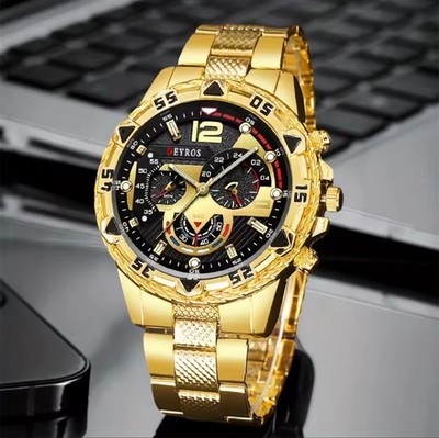 Men Watch 2pcs/set, Classic Fashion Men's Business Quartz Watches Sets Analog Ca