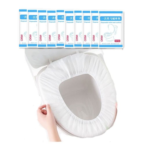 Disposable Non-woven Toilet Pad Water Proof Toilet Cover Portable Travel Hote...