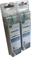 2 Pk Philips HX9023/65 C2 Optimal Plaque Control 3 Brush Heads (New in Box)