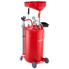 21 Gallon Waste Oil Drain Tank,Air Operated Portable Oil Drainer with Adjustab