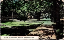 PC2883 AR Arkansas Marianna Scene In Residence Section Lee County Postcard