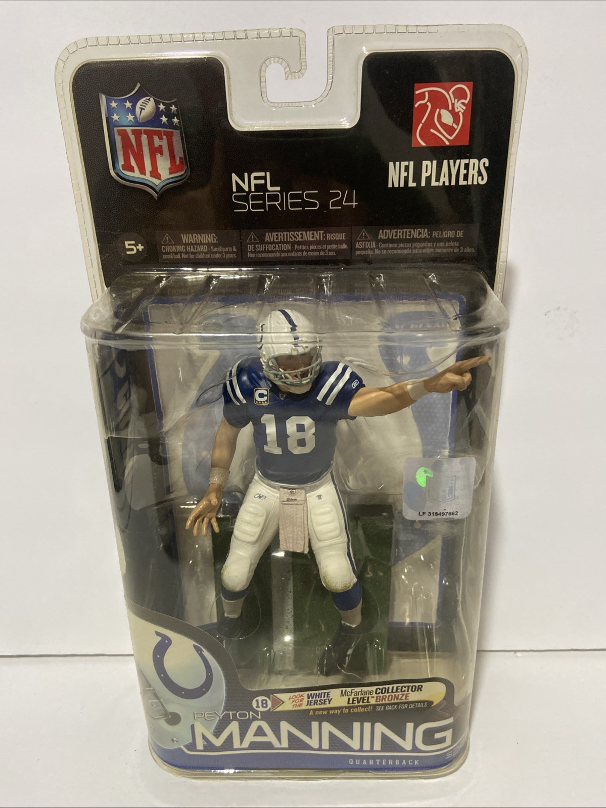 PEYTON MANNING McFarlane Toys 2010 NFL Series 24 Action Figure Colts