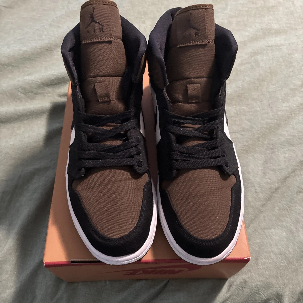 Jordan 1 SE Mid Olive Toe W for sale | eBay