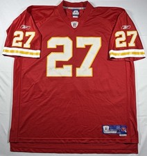 Camiseta deportiva cosida Larry Johnson Kansas City Chiefs Reebok auténtica en el campo 2XL