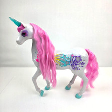 Barbie Dreamtopia Brush 'N Sparkle Unicorn Horse Doll w/ Lights Sounds 2018 VG