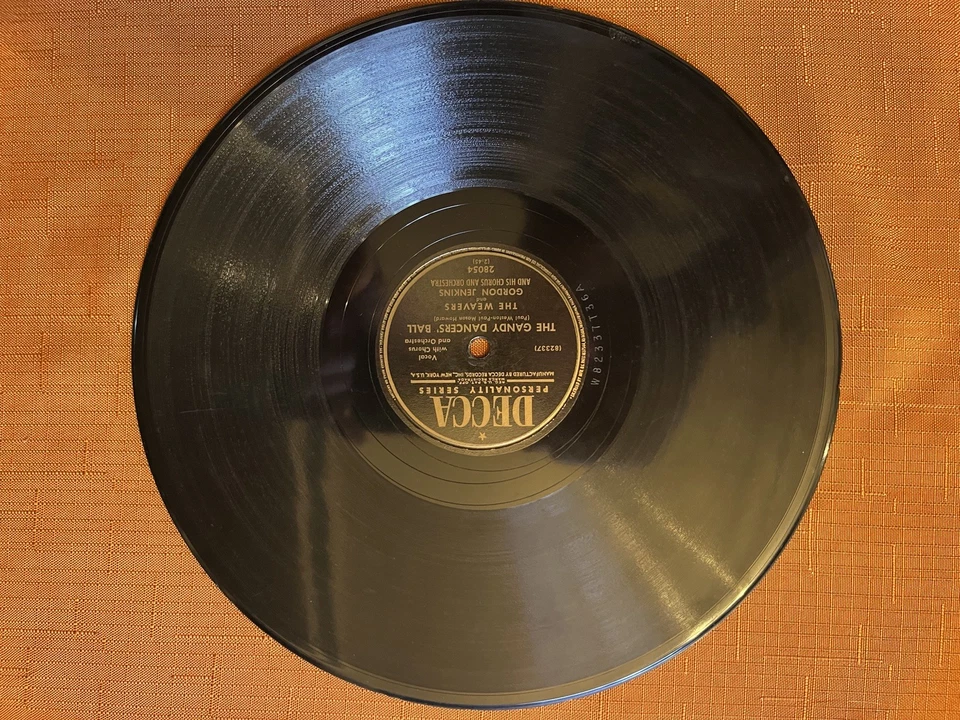 Vintage 78 RPM Records Lot of 9Records Various Artists 1950s Decca Coral etc. Foto 4 de 4